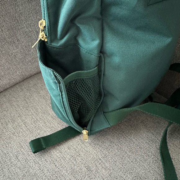 Small Backpack in Hunter Green - Canvelle main image 5